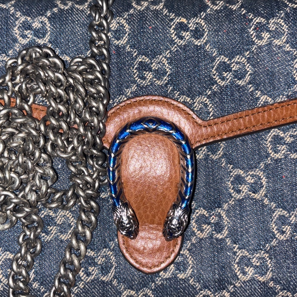 Blue Denim Dionysus Crossbody Super Mini (100% Authentic/Receipts)